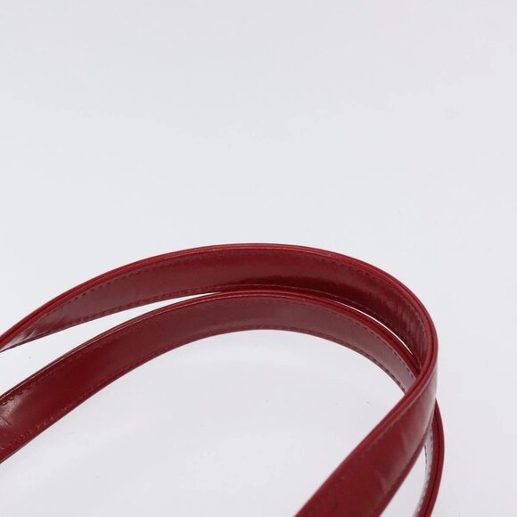SAINT LAURENT Hand Bag Leather Red Auth - Picture 9 of 16